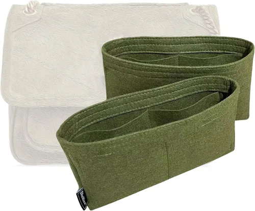 Premium Purse Organizer for Niki Medium Bag Insert, Large Niki Baby Bag Insert Organizer, Handmade 2mm Felt Snug Sturdy - FULL Set of 2 Inserts (For