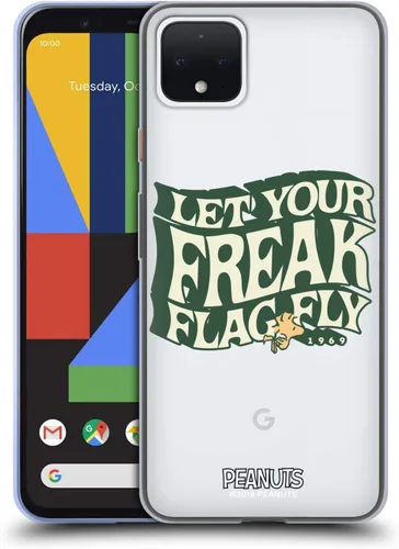 Miniatura 398 de Head Case Designs Funda de gel Woodstock 50th con licencia oficial de Peanuts Snoopy Guitar 1969 [protección de grado militar] compatible