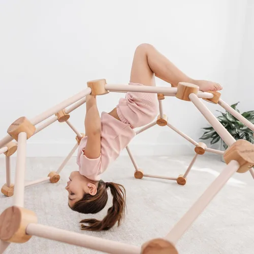 Miniatura 2 de Comfy Cubs Gimnasio de madera para niños de 3 a 6 años - Escalador Montessori para niños - Juguete de escalada seguro de hasta 120 libras