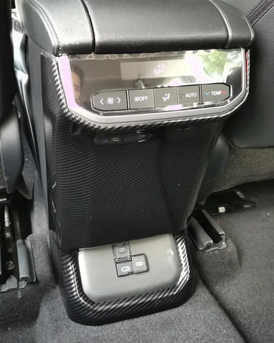 Miniatura 2 de Para Toyota Highlander 2020-2025 Protector de Salida de Ventilación de Aire para Asiento Trasero de Control Central, Cubierta Deportiva de Fácil