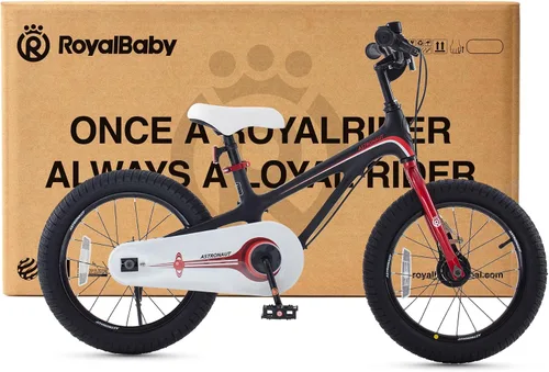 Miniatura 7 de RoyalBaby Bicicleta para niños, ligera de aleación de magnesio de 16/18 pulgadas, para niños y niñas de 4 a 9 años, ruedas de entrenamiento