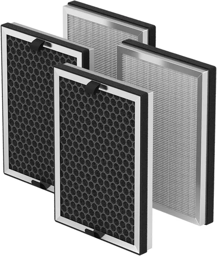 Miniatura 7 de Filtro de repuesto JF260 compatible con purificador de aire JF260, 3 en 1 True HEPA H13 con filtro de carbón activado, número de pieza JF260-RF