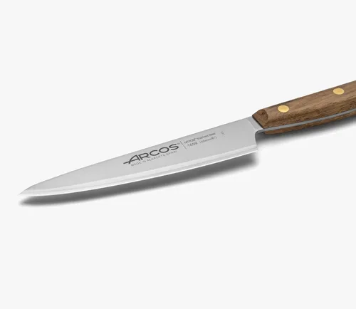 Miniatura 2 de Arcos Cuchillo de cocina de acero inoxidable de 6 pulgadas. Cuchillo de cocina profesional para cocinar. Mango de madera Ovengkol FSC 100% natural