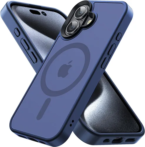 Miniatura 28 de Funda magnética diseñada para iPhone 11 Pro Max, [probada en caídas de grado militar] [compatible con MagSafe] Funda protectora delgada translúcida