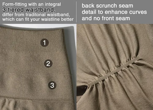 Miniatura 5 de YEOREO Women Seamless Scrunch Workout Shorts High Waisted Intensify Running Gym Yoga Workout