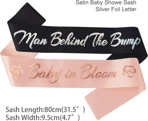 Miniatura 3 de Baby in Bloom - Banda de oro rosa para mamá futura baby shower, regalos de fiesta para la nueva madre revelación de género