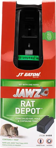 J T Eaton JT Eaton 408 Jawz Depot - Trampas cubiertas para ratas y ardillas
