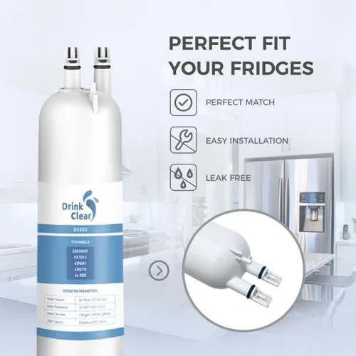 Miniatura 4 de EDR3RXD1 - Filtro de agua de repuesto, compatible con 4396841, filtro 3, 4396710, Kenmore 46-9083, 46-9030 filtro de agua para refrigerador, 1