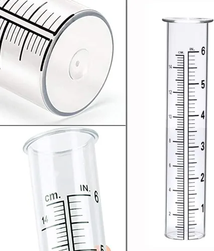 Miniatura 3 de BIUWING Tubo de repuesto para medidor de lluvia de 6 pulgadas para patio, jardín y hogar al aire libre, con cepillo de tubo, mejor calificado, 2