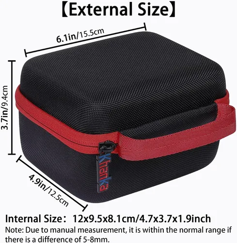 Miniatura 6 de khanka Funda de transporte rígida de repuesto para cámara MOREXIMI para niños, cámara digital, solo funda (negro)