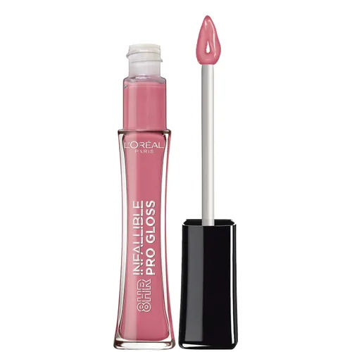 Miniatura 27 de L'Oreal Paris Maquillaje Infallible Brillo labial hidratante de 8 horas, Fiery, 0.21 onzas líquidas