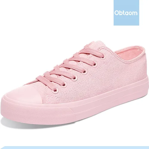 Miniatura 2 de Obtaom Zapatos de lona para mujer, zapatos deportivos de moda para caminar