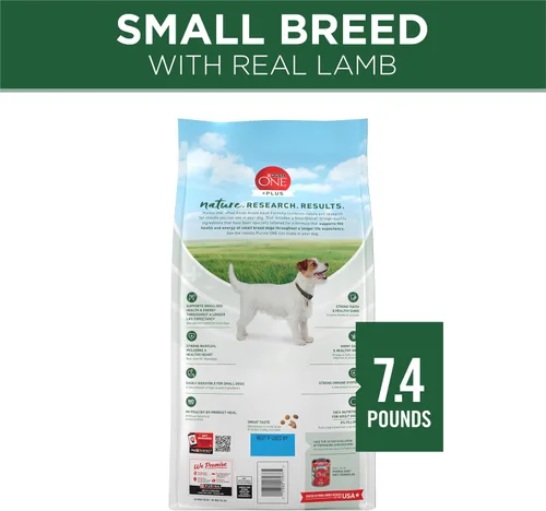 Miniatura 7 de Purina One SmartBlend - Fórmula Natural de Cordero Alimento Seco para Perros Adultos, Razas pequeñas