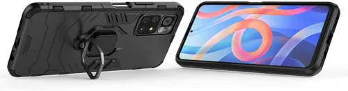 Miniatura 3 de Funda para Xiaomi Poco M4 Pro 5G, soporte magnético para montaje de coche para Xiaomi Redmi Note 11T 5G/Poco M4 Pro 21091116AG Case Negro