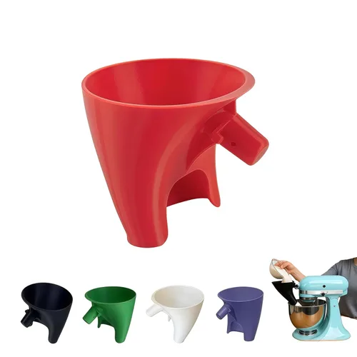 Miniatura 8 de Embudo para harina para mezclador KitchenAid 5 Qt, accesorio anti-salpicaduras para mezclador de pie con cabezal inclinable de 4.5 y 5 cuartos Negro
