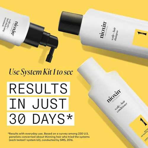 Miniatura 4 de Nioxin System 1 - Champú para el cuero cabelludo + engrosamiento del cabello, para cabello natural con adelgazamiento ligero, fortalece contra