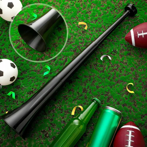 Miniatura 3 de Kathfly Vuvuzelas - Cuerno de fútbol de estadio plegable de 23.6 pulgadas, generador de ruido de estadio, sonido fuerte, bocinas deportivas de mano