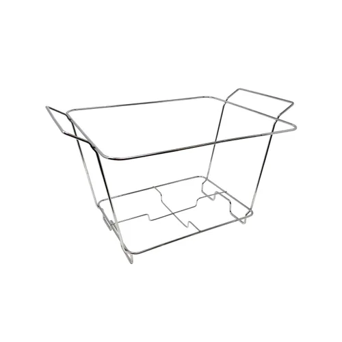 Miniatura 2 de Party Essentials SQR1312 - Estante cuadrado con soportes (caja de 48), cromado