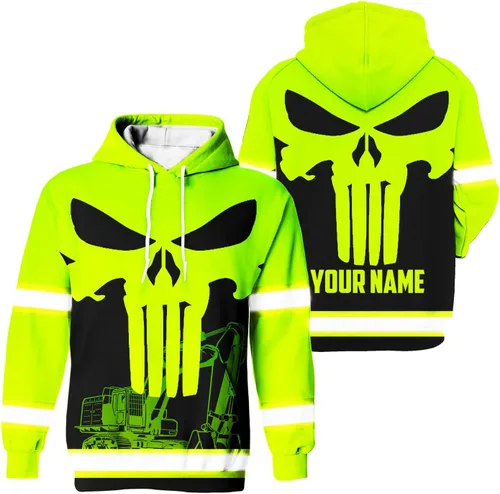 Miniatura 34 de Sudadera con capucha de alta visibilidad para hombres - Colección de trabajos con nombre personalizado Clase 3 Ropa de trabajo reflectante