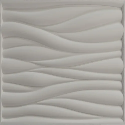Miniatura 5 de Ekena Millwork 19 5/8 pulgadas de ancho x 19 5/8 pulgadas de alto, ondulado EnduraWall decorativo 3D, cobre envejecido (cubre 2.67 pies cuadrados).