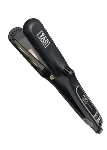 Miniatura 6 de TAO Pro - Plancha de pelo con placa de nano titanio - Plancha de peinado con controles digitales - Doble voltaje - Generador de iones integrado