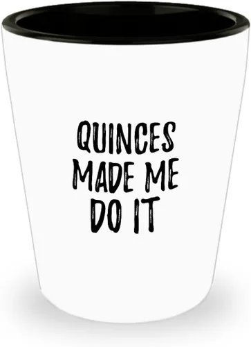 EzGift Membrillo me hizo hacer lo de chupito de vidrio divertido Foodie Idea de regalo 1.5 Oz Shotglass