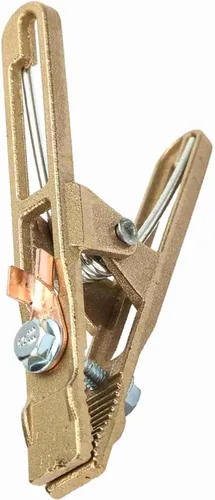 Miniatura 5 de Abrazadera de tierra de soldadura, abrazadera de tierra de soldadura de tierra en forma de A de latón 260A para máquina de soldadura (260A)