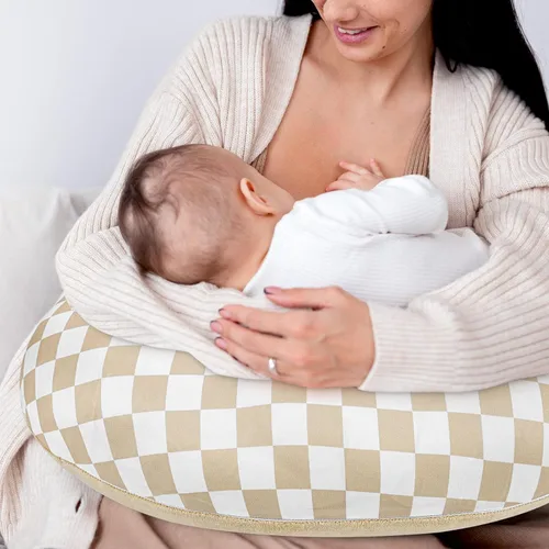 Miniatura 4 de DILIMI Funda de almohada de lactancia, funda de lactancia suave y elástica para almohada de lactancia, 1 paquete reversible extraíble para bebé niño
