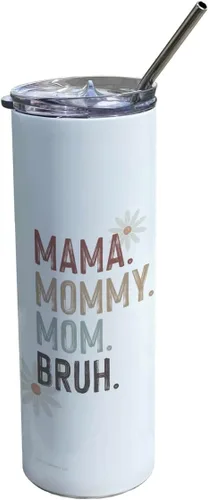 Miniatura 42 de Come On Babe Let's Go Party – Personalizar con nombre – Vaso de viaje de acero inoxidable blanco de 20 onzas con popote – Aislamiento al vacío
