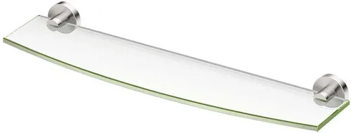 Miniatura 6 de Gatco 4636MX Glam - Estante de vidrio curvado, 20 pulgadas, negro mate/montado en la pared, 20.13 x 5.50 pulgadas, estante de vidrio templado curvado