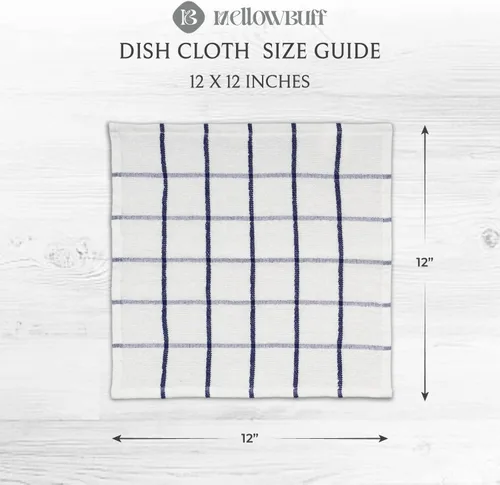 Miniatura 4 de Paño de cocina y toalla de 100 % algodón, paquete de 6, toallas de cocina súper suaves y absorbentes, perfectas para limpieza de cocina y lavado