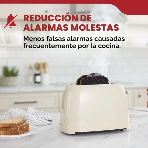 Miniatura 4 de Kidde Detector de humo, funciona con batería de 10 años, con alertas de voz, luces LED de estado, alarma de 85 dB, 5 pulgadas, 20SD10-V, 1 paquete