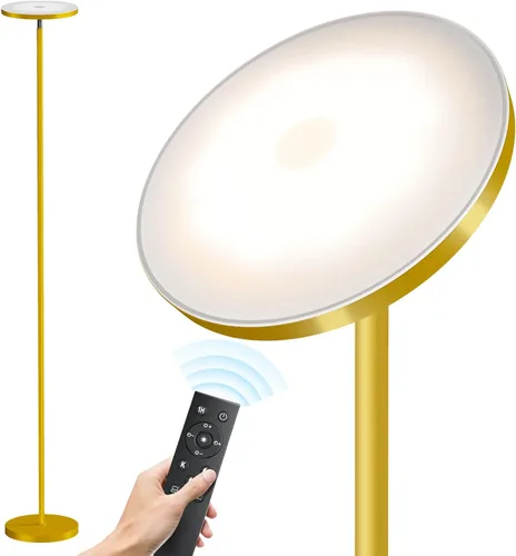 Miniatura 9 de SUNMORY Lámparas de pie para sala de estar, lámpara de pie LED súper brillante de 32 W/3000 lm con control remoto, lámpara de pie de 69 pulgadas