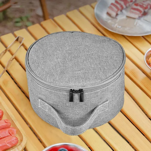Miniatura 4 de Bolsa de almacenamiento para ventilador portátil, impermeable, plegable, telescópica, bolsa de mano, gris, 9.1 x 9.1 x 5.1 in / 9.06 x 9.06 x 5.12
