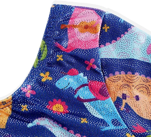 Miniatura 76 de HOZIY - Leotardos de manga larga para niñas, de gimnasia, para niños pequeños, trajes florales de unicornio, galaxia, arco iris, patrón de rayas