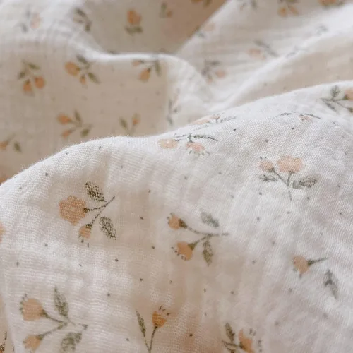 Miniatura 4 de BuLuTu Funda de almohada de muselina de algodón para niños pequeños, diseño de brotes, funda de almohada Shabby Chic con borde de volantes, funda