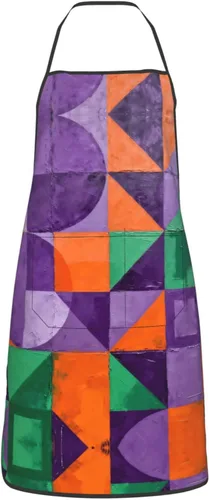 Miniatura 22 de Colorful Stars Delantal con bolsillos, delantales resistentes a las gotas de agua para mujeres y hombres, delantal ideal para uso doméstico