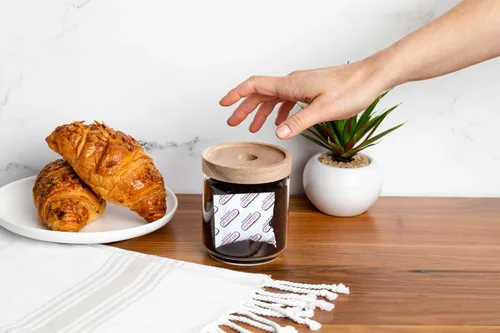 Miniatura 6 de Paquete de 200 absorbentes de oxígeno de 50 cc para almacenamiento de alimentos, paquetes de absorbentes de oxígeno de grado alimenticio para carne