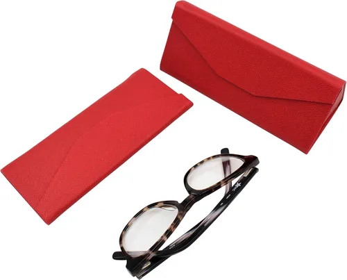 Miniatura 86 de Real Sic Funda para lentes de sol para hombres y mujeres, soporte magnético plegable para lentes de sol, inspirado en el color sólido