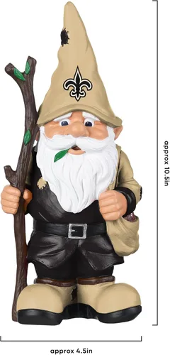 Miniatura 4 de FOCO NFL Team Logo Holding Stick Garden Statue Outdoor Gnome Varios