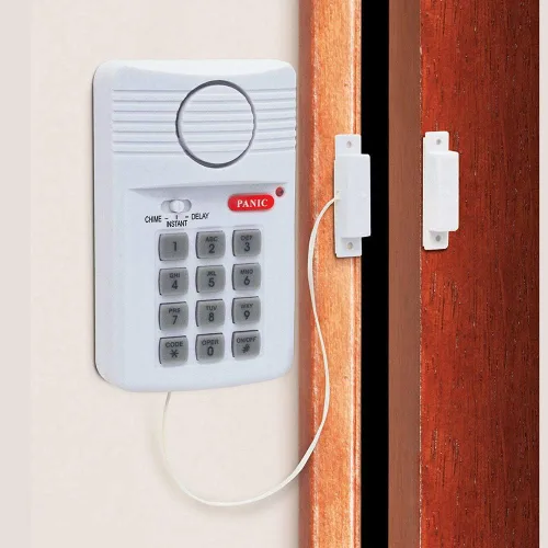 Miniatura 3 de Alarma inalámbrica de seguridad antirrobo para el hogar, cobertizo de garaje con teclado, apto para ventana de puerta, alimentado por 3 pilas AA