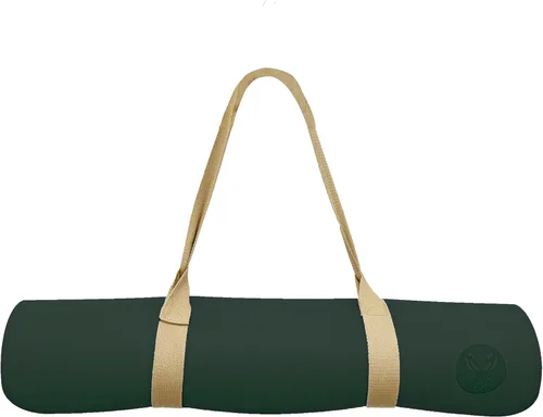 Miniatura 3 de Alfombrilla de yoga gruesa de 0.177 in, goma natural y poliuretano antideslizante con correa para mujer, esterilla de ejercicio para yoga, pilates