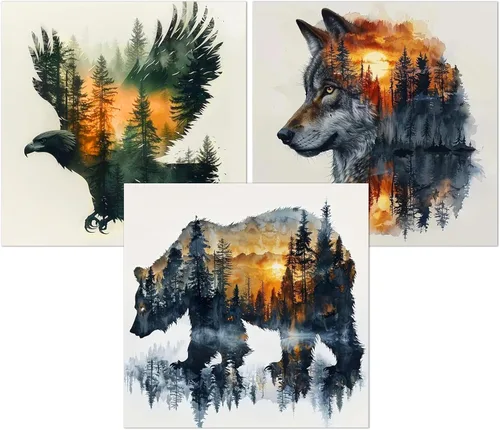 Miniatura 19 de Meothan Paquete de 6 Kits de Pintura de Diamantes Paisaje Lunar Kits de Arte de Diamantes para Adultos Principiantes, Pintura de Taladro Redondo