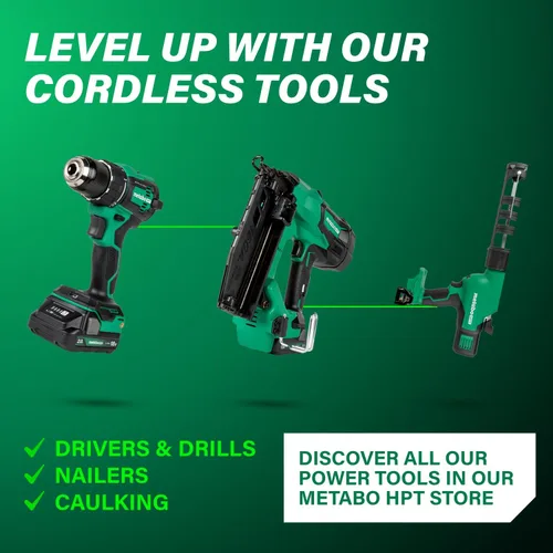 Miniatura 10 de Metabo HPT Pistola de calafateo inalámbrica de alta capacidad MultiVolt™ de 18 V Solo herramienta - Sin batería Función antigoteo Velocidad