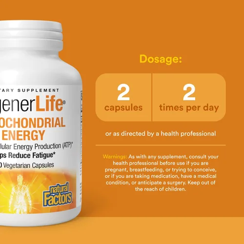 Miniatura 4 de Natural Factors REGENERLIFE®, 120 Cápsulas