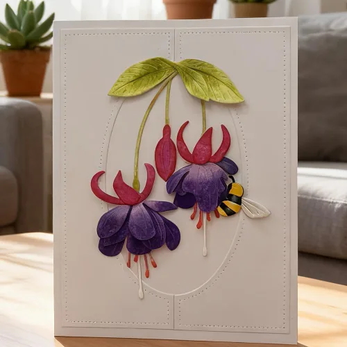 Miniatura 8 de Lapoo Troquel de Corte de Metal para Scrapbooking, Marco de Fondos 3D Nuevos Troqueles de Corte DIY para Hacer Álbumes Tarjetas Decoración Girasol A