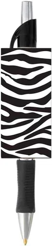 Miniatura 2 de Zebra Print Pen - Tinta de escritura negra o azul - Diseño de animales de naturaleza silvestre - Regalo de papelería - Suministros escolares
