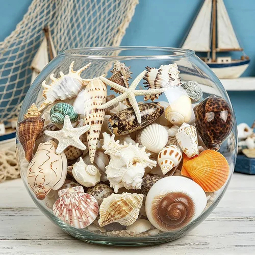 Miniatura 4 de 22 conchas marinas grandes mixtas de conchas marinas de playa y estrellas de mar naturales del océano, conchas marinas coloridas naturales de hasta