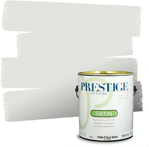 Miniatura 83 de PRESTIGE Paints - Pintura interior e imprimación en uno, 1 galón, cáscara de huevo, pimienta envejecida