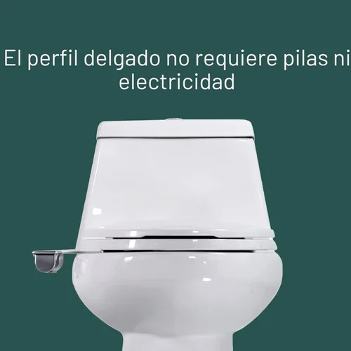 Miniatura 5 de Brondell Bidet - Thinline SimpleSpa SS-150 Rociador de agua fresca no eléctrico, accesorio de bidé para inodoro en blanco con boquilla de auto X